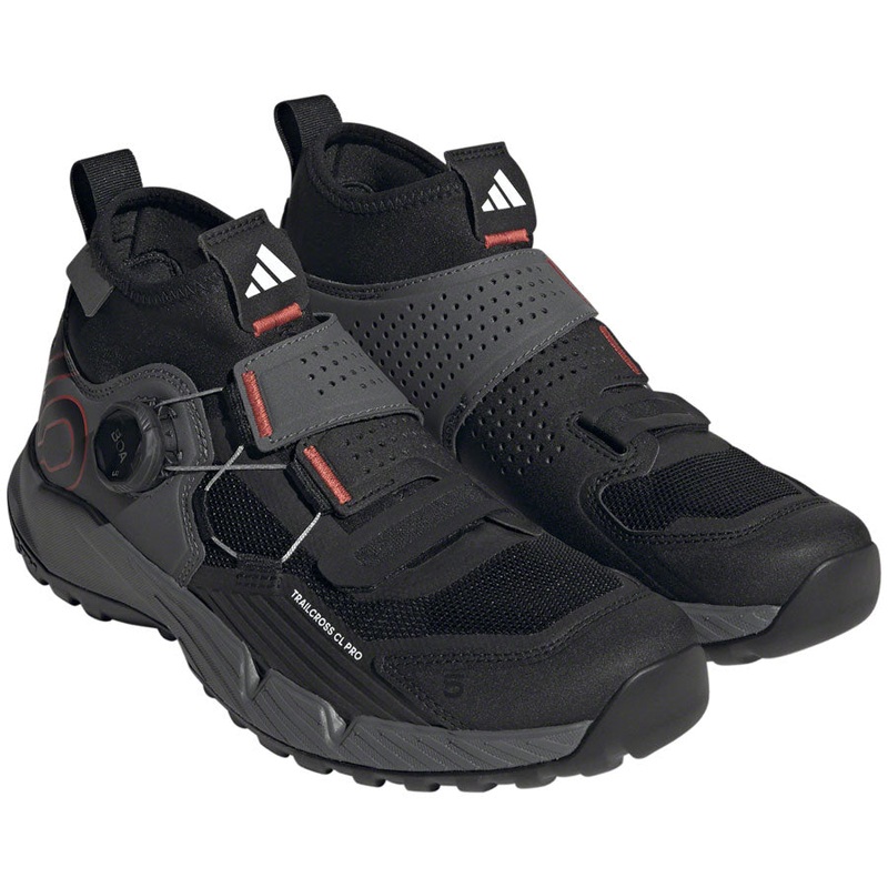 Five Ten Trailcross Pro Mountain Clipless Shoes – Womens Gray Five/Core BLK/Red 8