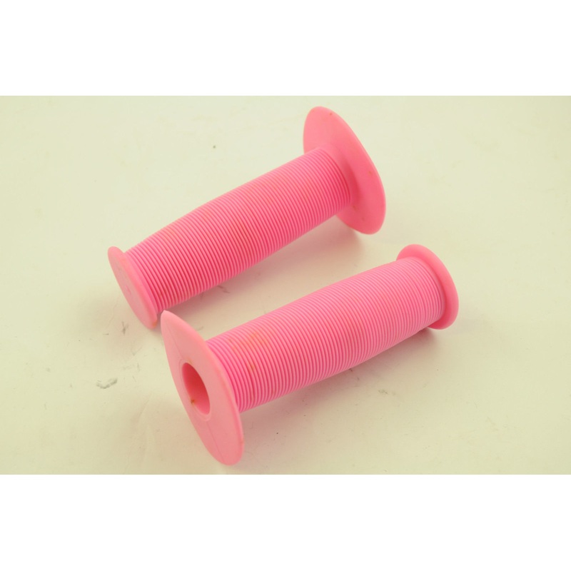PINK MUSHROOM TYPE HANDLEBAR GRIPS NEW OLD STOCK FOR OLD SCHOOL BMX KIDS BIKE