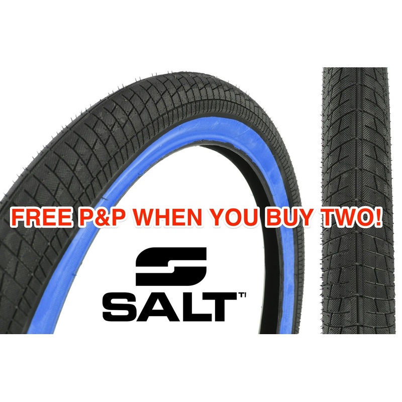 A SALT PITCH FLOW 20 x 2.25 TYRE BMX SNAKE BELLY STREET BLUE WALL HUGE SAVING