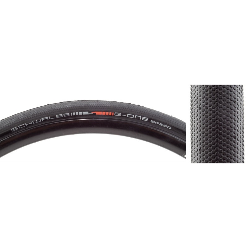 Schwalbe G-One Speed Tire – 700 x 30 Tubeless Folding BLK Evolution Line Addix SpeedGrip Super Ground E-25