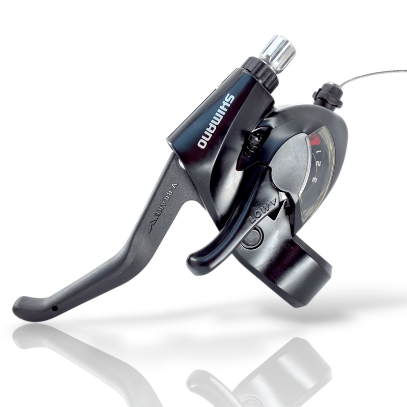 Shimano Altus ST-EF41 EZ fire plus STI set for V-brakes, 2-finger lever, black