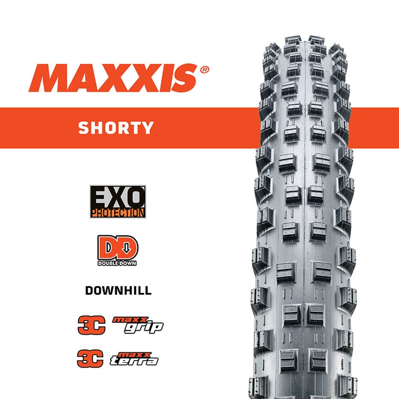 Maxxis – 29 Shorty 2nd Gen|MAXXIS 29 x 2.40 WT SHORTY 3C/TR MAXX GRIP DOWNHILL FOLDABLE|MAXXIS 29 x 2.40 WT SHORTY 3C/EXO/TR MAXX TERRA FOLDABLE|MAXXIS 29 x 2.40 WT SHORTY 3C/DD/TR MAXX GRIP FOLDABLE