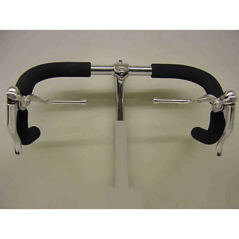 70’s,80’s 90’s RACING BIKE DROP HANDLEBAR SET COMPLETE DUAL BRAKE LEVERS STEM