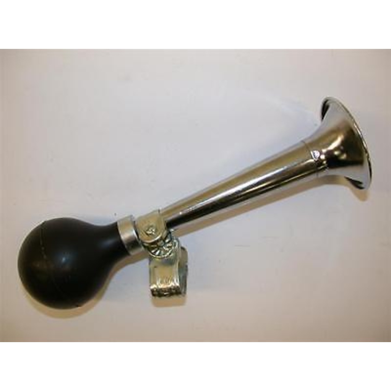 9 RETRO BIKE HONKING AIR HORN TRENDY CYCLE HOOTER CHROME BULB TYPE NEW