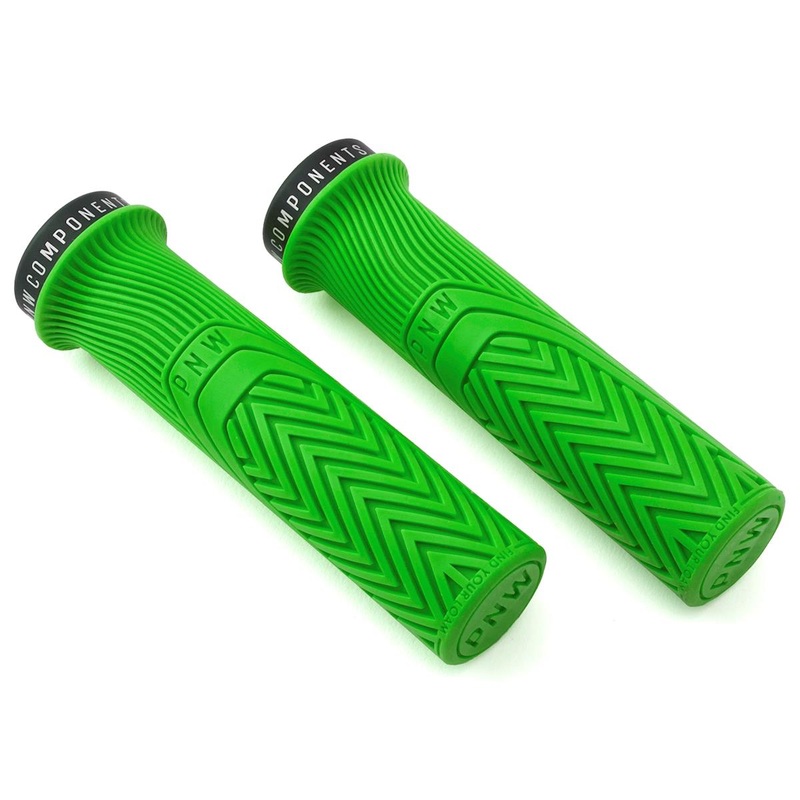PNW Components Loam Mountain Lock-On Grips (Moto Green) (Regular)