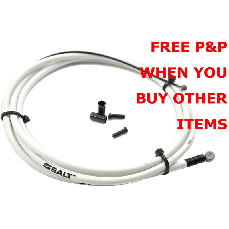 BCSA11AMB SALT AM HIGH SLIC TEFLON COATED BMX BRAKE CABLE WHITE 1.3M