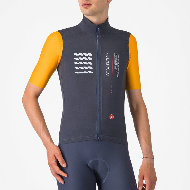 Gilet Castelli Espresso R-A/D – Blu