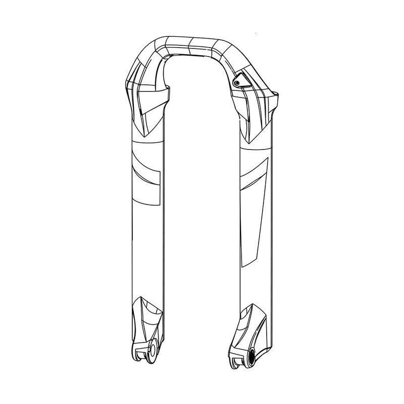 RockShox Lower Leg Lyrik B1-C1/Yari A1-B1 27.5 15 x 110 mm Boost Spacing Red