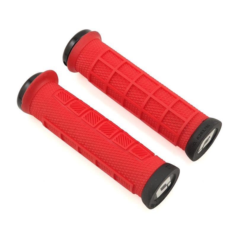 ODI Elite Pro V2.1 Lock-On Grips (Red/Black) (130mm)