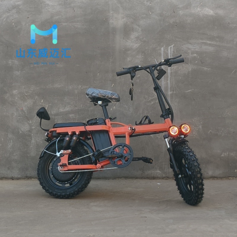 Factory Price Lithium Battery 16 Inch Folding Electric Bike 48V 500W Electric Bicycle
