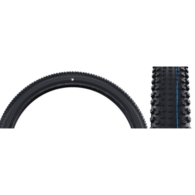 Schwalbe Rick XC Pro Tire – 29 x 2.25 Tubeless Folding BLK Evolution Line Pro Addix SpeedGrip