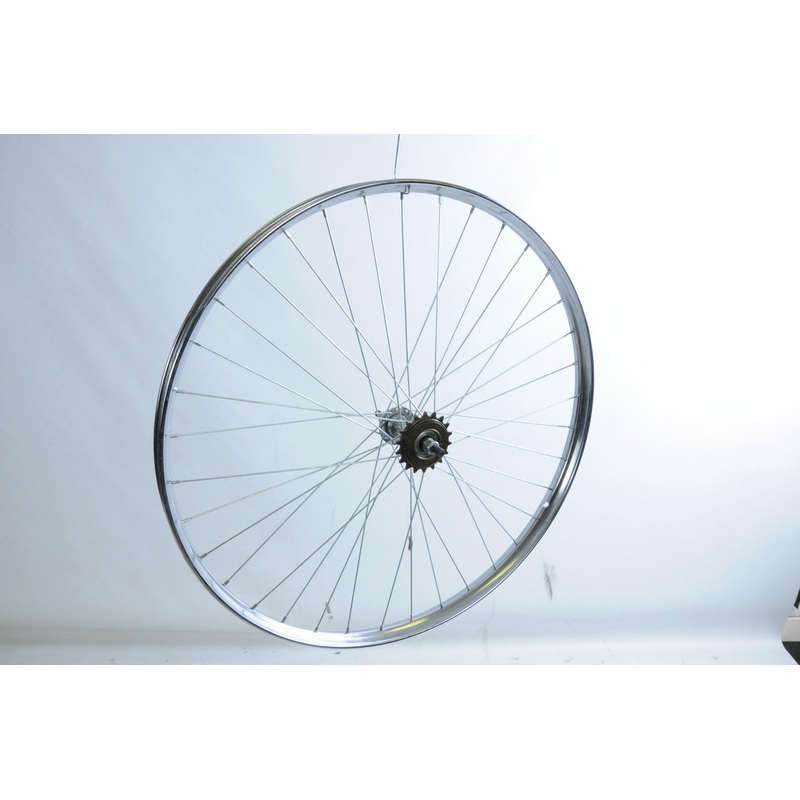 26 x 1 1-2 REAR WHEEL VINTAGE ROADSTER BIKE WESTWOOD CHROME RIM ROD BRAKE NEW