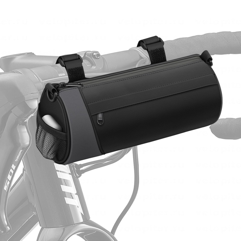 Bike Handlebar Bag, Waterproof Bicycle Front Frame Storage Pouch for Cycling, Detachable Shoulder Strap, Mountain Road Bike Bag