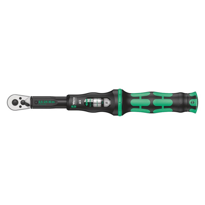 Wera Click-Torque A5  2.5-25 Nm 1/4 Drive Reversible Torque Wrench