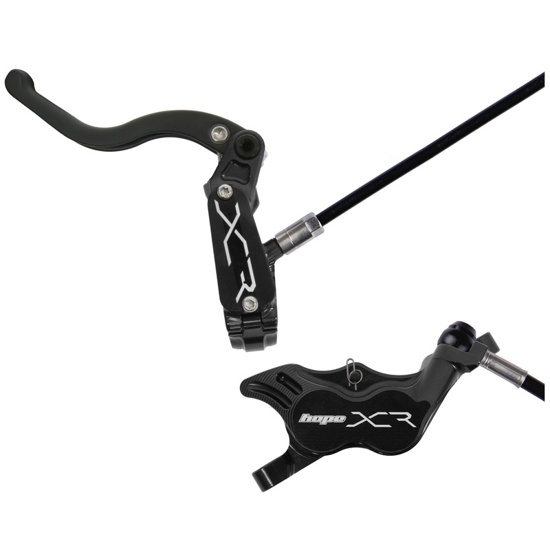 Hope XCR Pro E4 Disc Brake and Lever Set – Front Hydraulic Post Mount Black