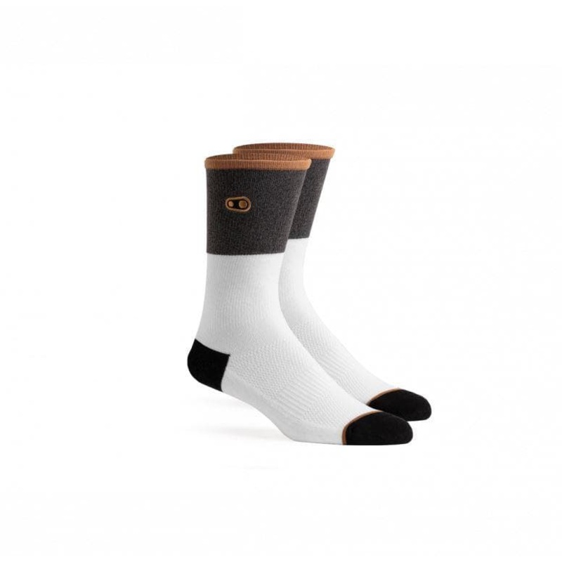 Crankbrothers Icon Casual Socks – White – Large/X-Large