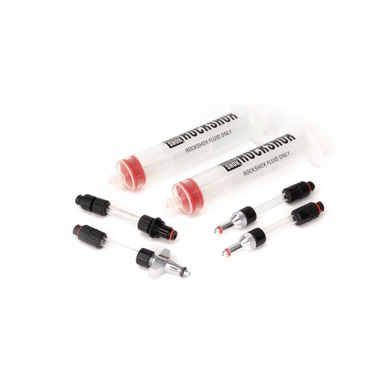 RockShox Universal Bleed Kit|Rockshox Universal Bleed Kit (Includes 2 Syringes 2 Standard Fittings Charger Fitting and Reverb Bleeding Edge Fitting) Replaces 00.4318.007.001