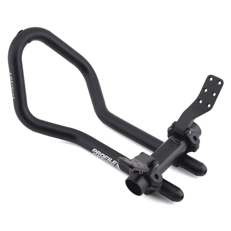 Profile Design Airstryke II Aluminum Aerobar (Black) (Ergo Armrests, L2 Flip-Up Bracket)