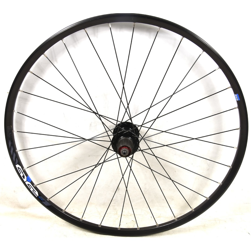 27.5 584 x17 650B 8-9 CASSETTE REAR MTB DISC WHEEL RYDE EDGE DUAL WALL RIM BLACK