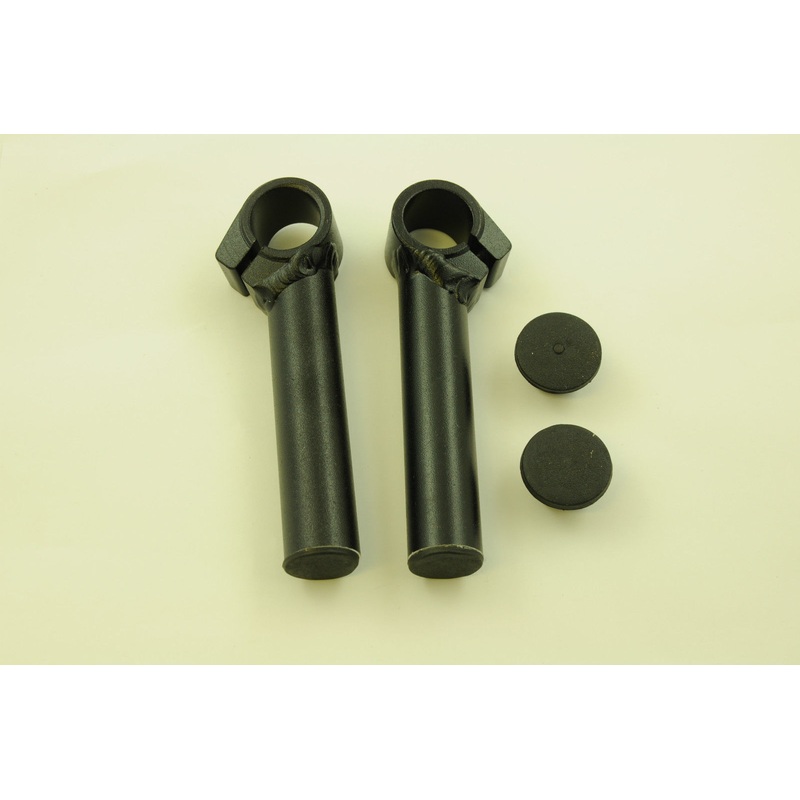 MTB BAR ENDS BLACK LIGHTWEIGHT ALLOY SHORTIE BAR-ENDS SUITS MOST BIKES FIXIE ETC
