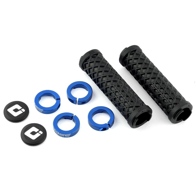 ODI Vans Flangless Lock-On Grips (Black/Blue) (Chase Team Edition)