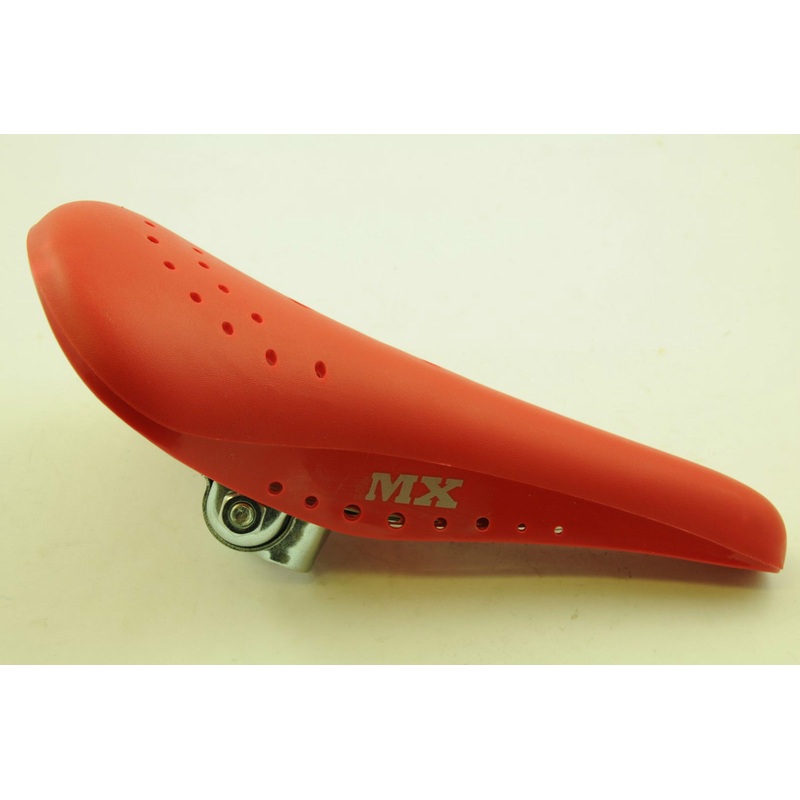 OLD SCHOOL BMX BURNER 80s VISCOUNT TYPE MX SADDLE RED SEAT