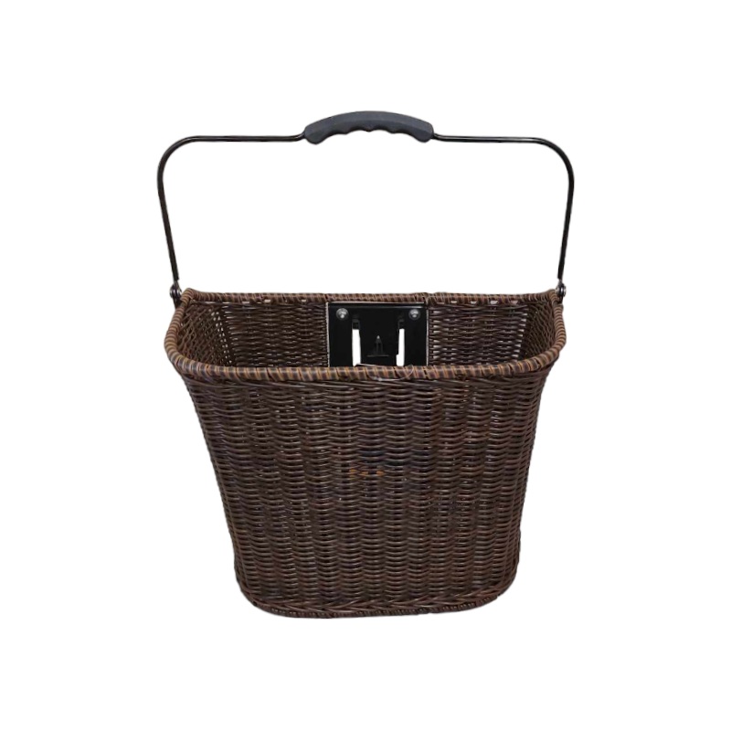 XLC Wicker Style QR Basket|BASKET XLC WICKER STYLE W/QR BRACKET (EA)