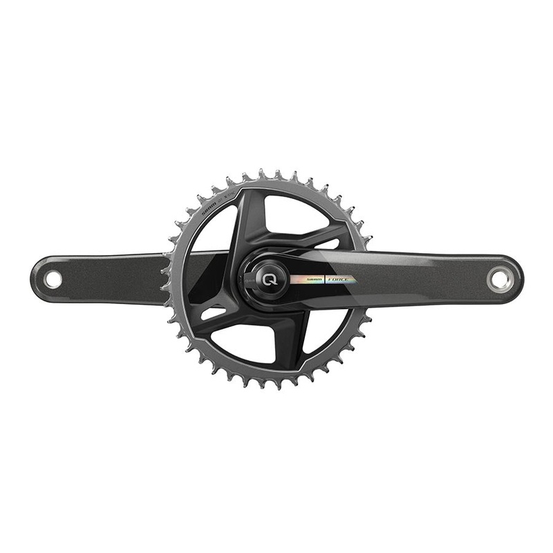 SRAM Force 1 AXS Wide Power Meter Crankset – 167.5mm 12-Speed 40t Direct Mount DUB Spindle Interface Iridescent Gray D2