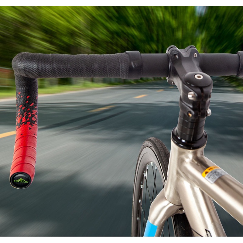 Bicycle Handlebar Strap, Curved Handlebar Wrapped Bandage Shock Absorption