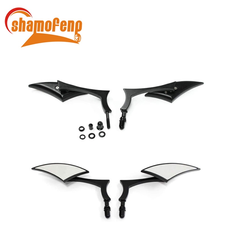 8mm/10mm Motorcycle Rear View Side Mirrors for Bike Scooter Dirt Bike