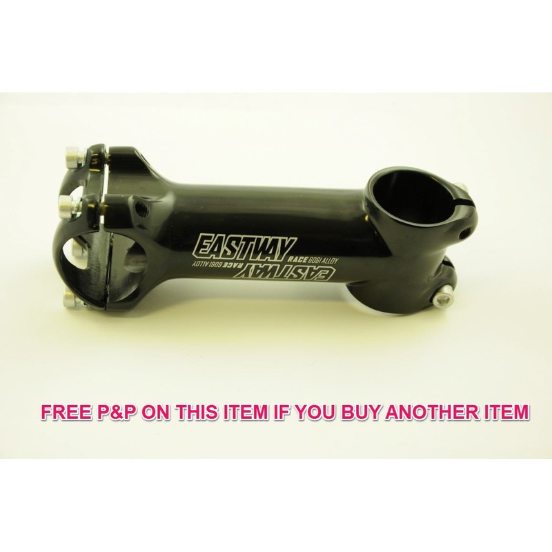 EASTWAY RACE 6061 ALLOY ULTRA-LIGHT AHEAD HANDLEBAR STEM 100mm GLOSS BLACK -50%