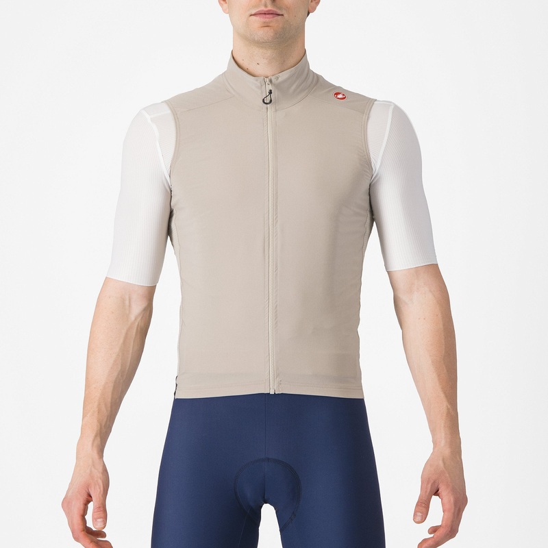 Gilet Castelli Espresso – Beige