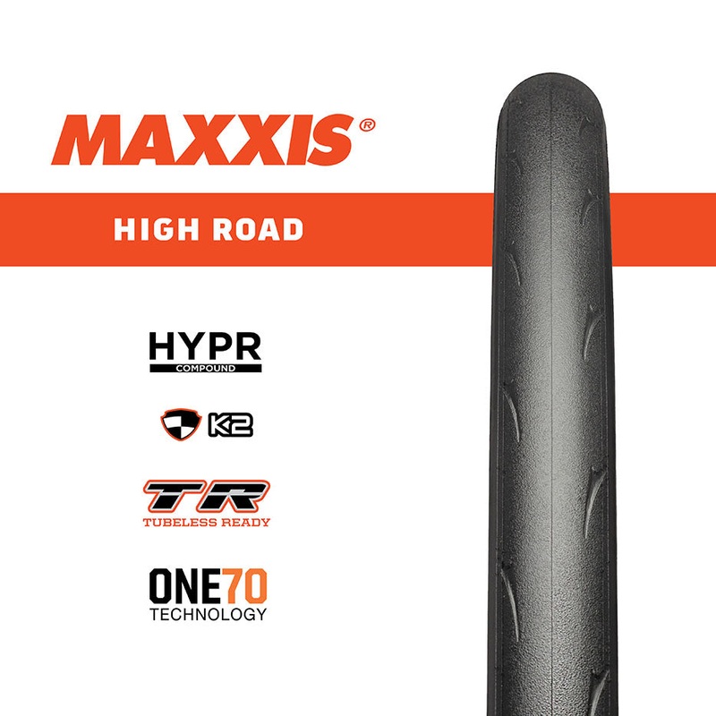 Maxxis – 700c High Road Gen 2|MAXXIS 700 x 25 HIGH ROAD HYPR/K2/ONE70/TR FOLDABLE|MAXXIS 700 x 25 HIGH ROAD HYPR/K2/ONE70/TR TANWALL FOLDABLE
