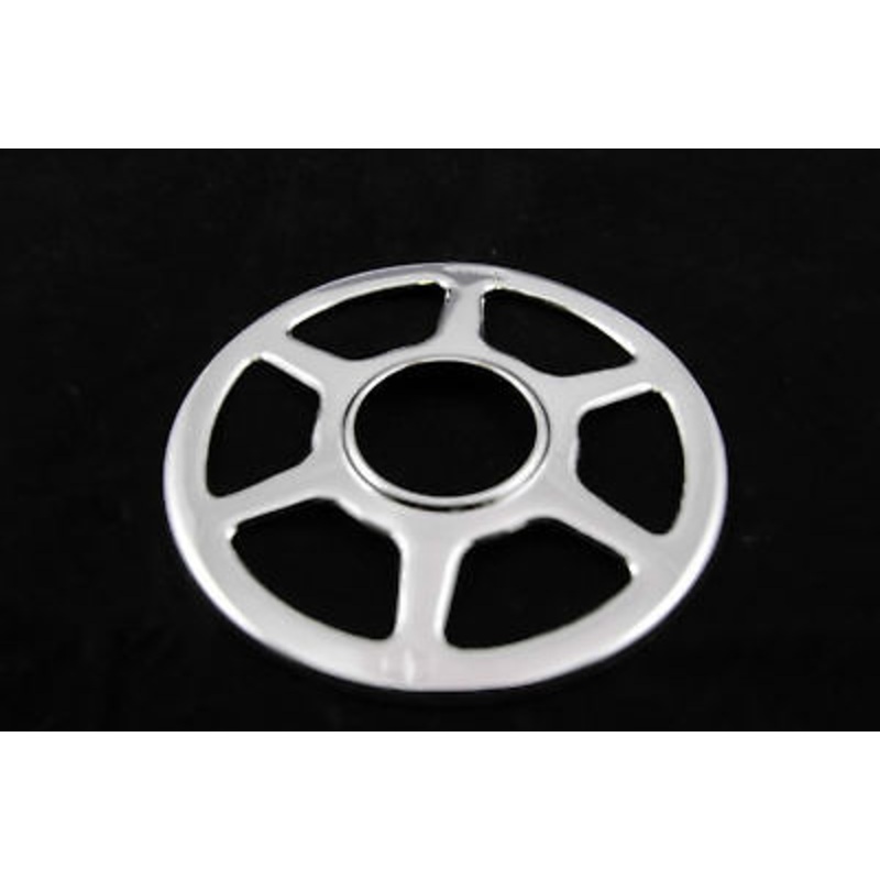SHIMANO RACING BIKE CHROME METAL SPOKE DISC PROTECTOR MADE IN JAPAN RARE NOS