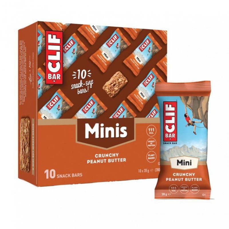 Clif Bar Mini Crunchy Peanut Butter 10 Pack 70% Organic