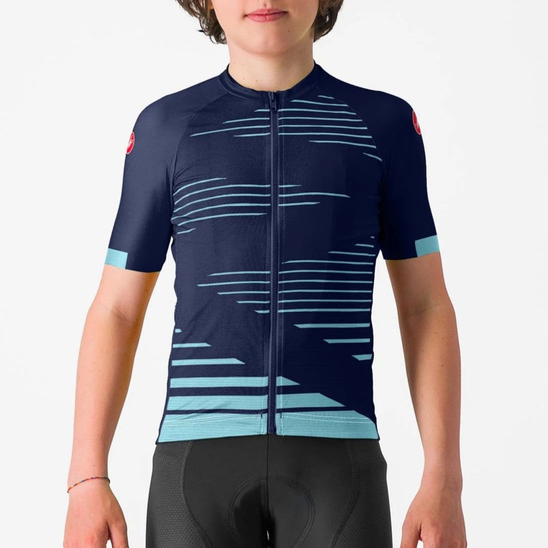 Maglia bambino Castelli Aero – Blu