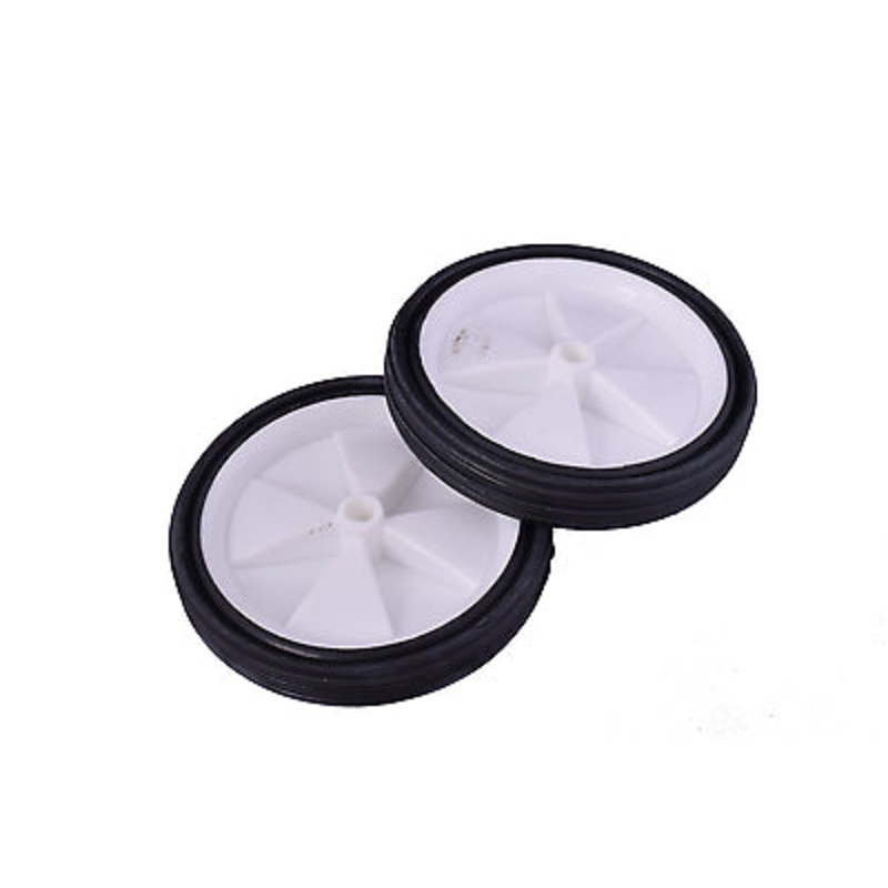 PAIR GREAT 5 (125mm) WHEELS 10mm CENTRES IDEAL FOR CARTS,TROLLEYS PROJECTS ETC