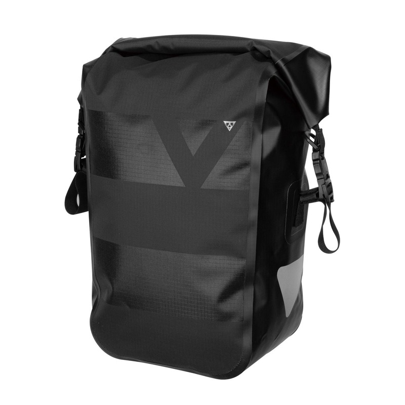 Topeak Pannier Dry Bag 15L|Topeak Pannier Dry Bag Black 16L w/reflective strap & quickclick mount