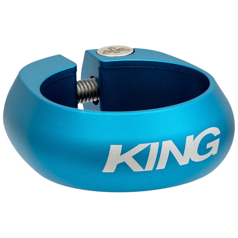 Chris King Seatpost Clamp – 34.9mm Bolt-On Matte Turquoise