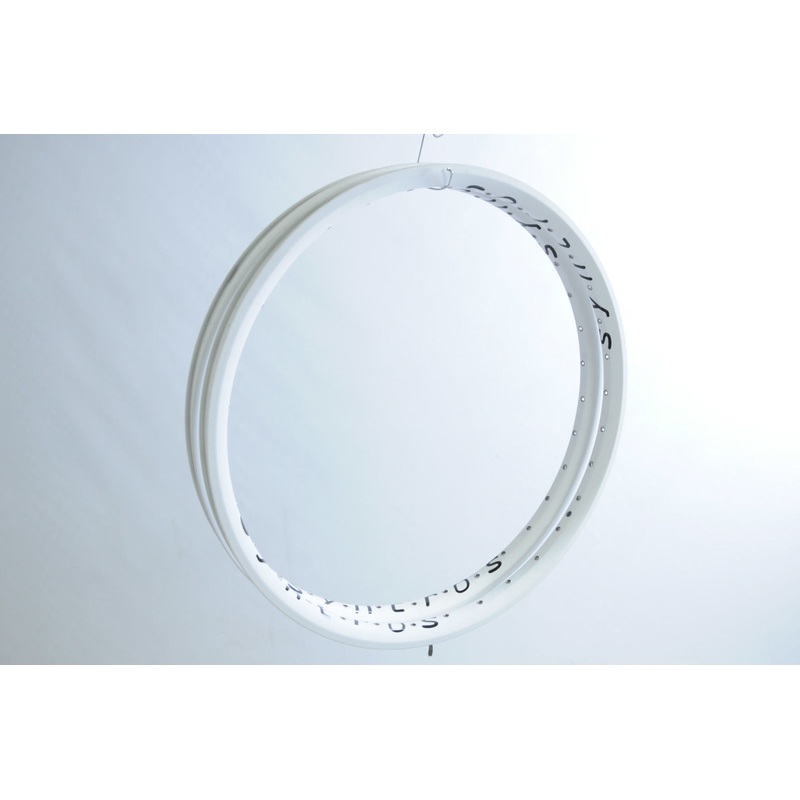 PAIR (2) 24 MTB 5O7 SYNCROS DPS32 WHITE DUAL WALL DISC BIKE RIMS 32 HOLE D-HILL