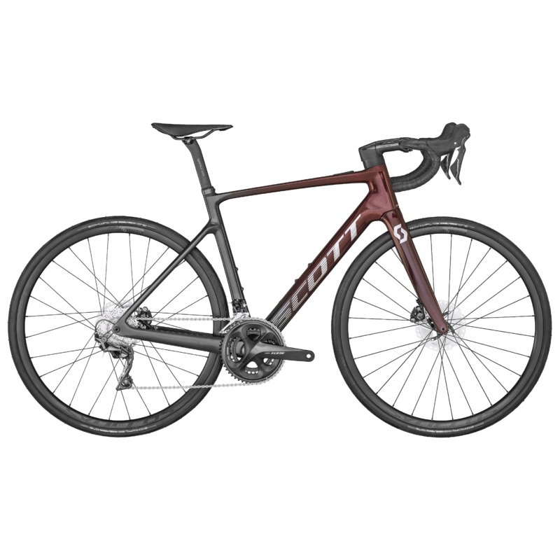 2024 SCOTT ADDICT E RIDE 30|SM-52CM|MD-54CM|LG-56CM|XL-58CM|CHARCOAL / RED