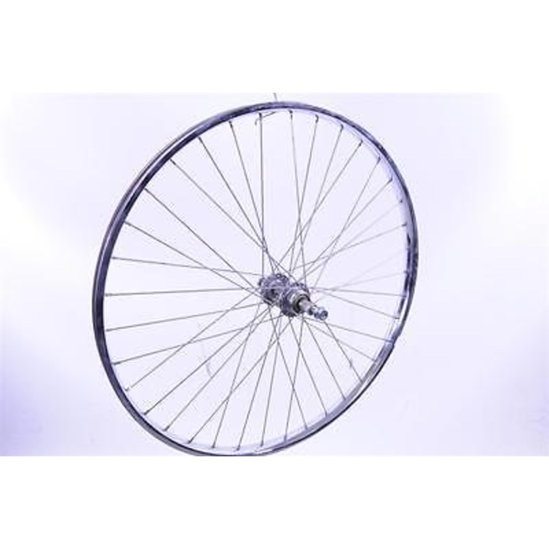 24 x 1 3-8 JUNIOR RACING BIKE REAR WHEEL STEEL CHROME RIM NEW OLD STOCK