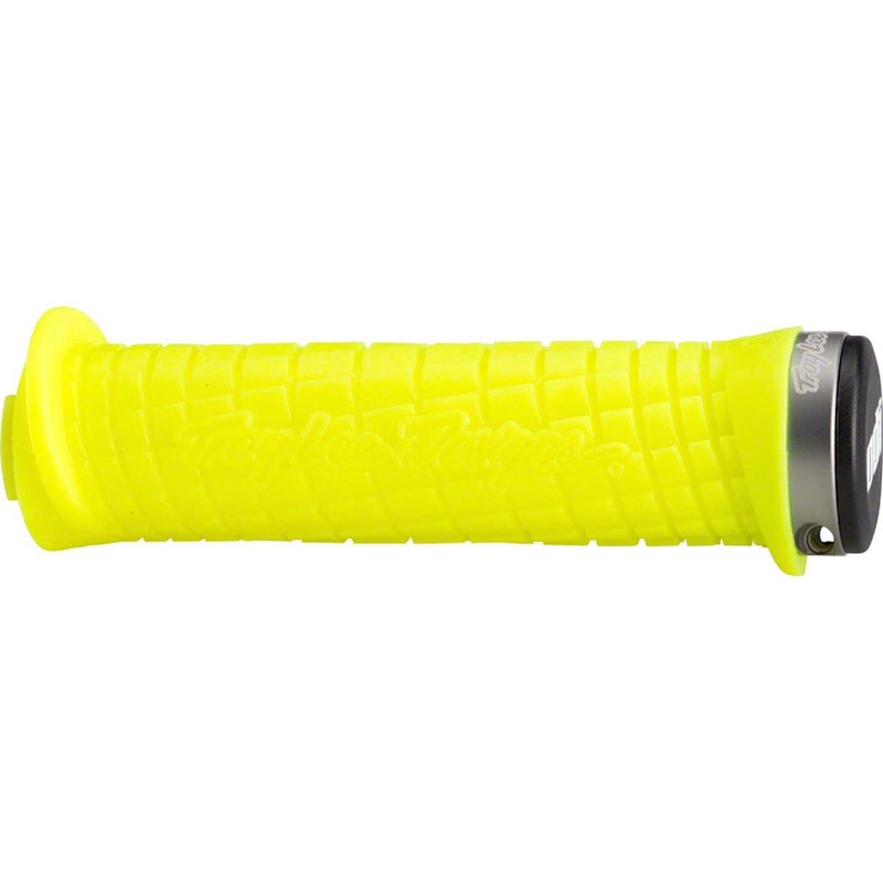 ODI Troy Lee Designs Signature Series Lock-On Grip Set (Yellow/Grey) (130mm)