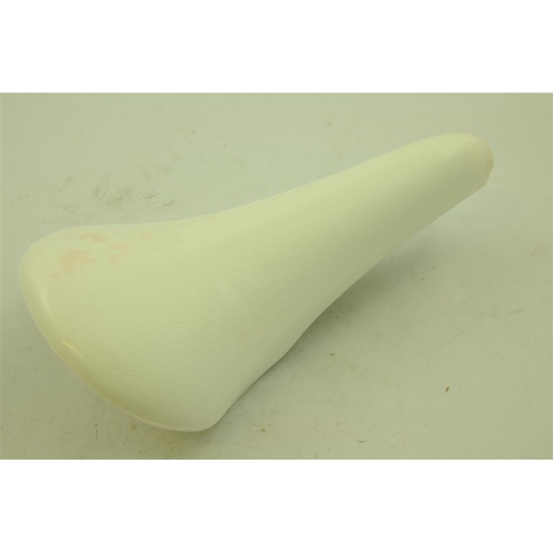 OLD SCHOOL BMX SMALL SIZE WHITE MX BMX SADDLE ITALIAN MADE NEW OLD STOCK