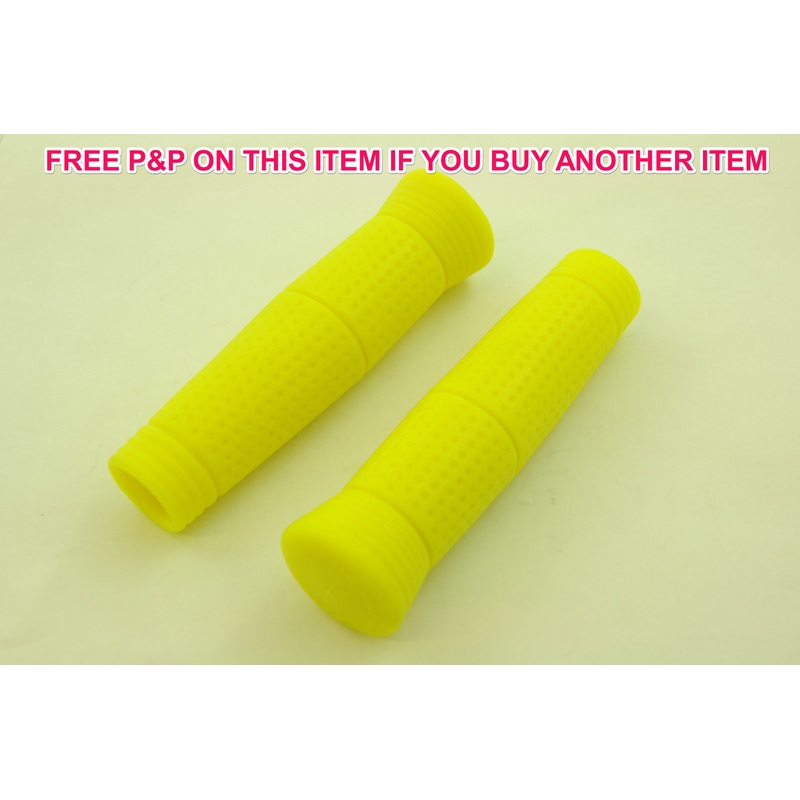 SMART NEON YELLOW PIMPLE BIKE CRUISER MTB CRUISER HANDLEBAR GRIPS LOW PRICE