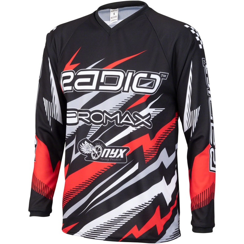 Radio Lightning BMX Race Jersey – Red Long Sleeve Men’s X-Small