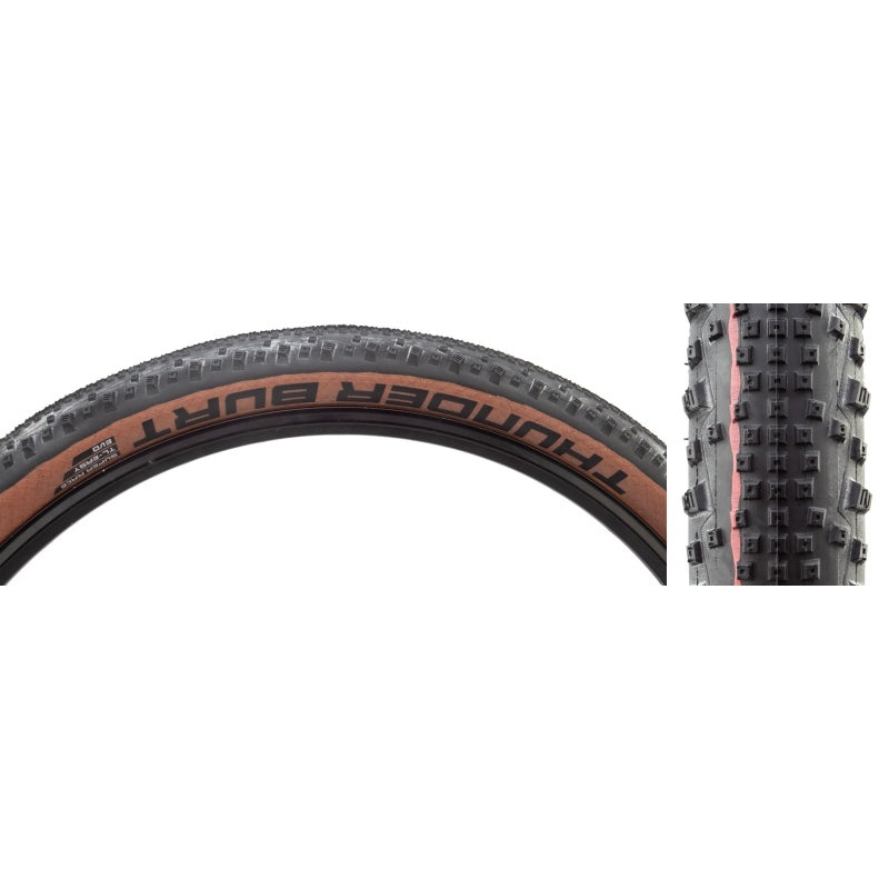 Schwalbe Thunder Burt Tire – 29 x 2.35 Tubeless Folding BLK/Transparent Evolution Super Race Addix Speed