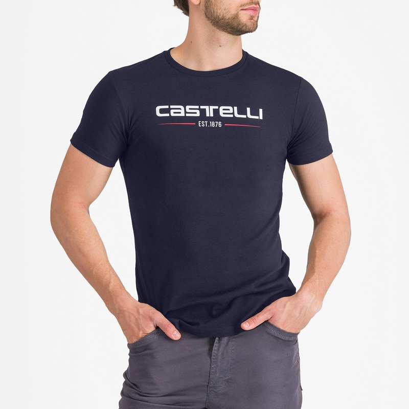 T-Shirt Castelli ’76 – Blu|S|M|L|XL|XXL|Blu