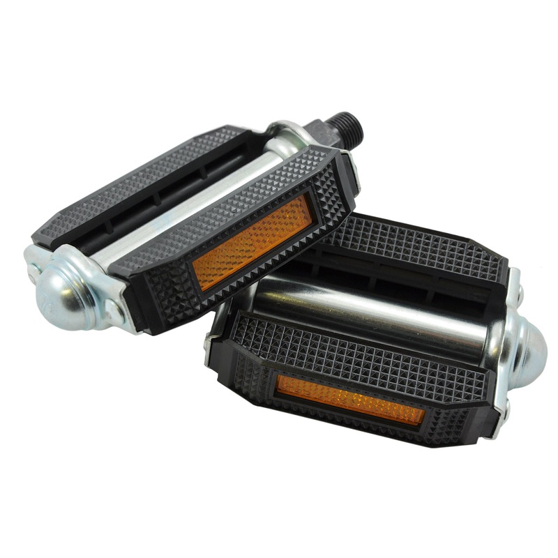 TRADITIONAL BLOCK PEDALS RUBBER TYPE AS USED ON VINTAGE RALEIGH BIKES ETC