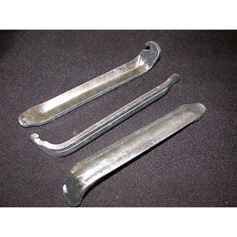 MOTORCYCLE MECHANICS TOOL SET OF THREE VERY HEAVY DUTY STEEL TYRE LEVERS